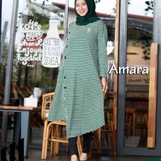  Long  Tunik  AMARA Bahan Kaos  Valencia Garment Ld 108 Pnjang 