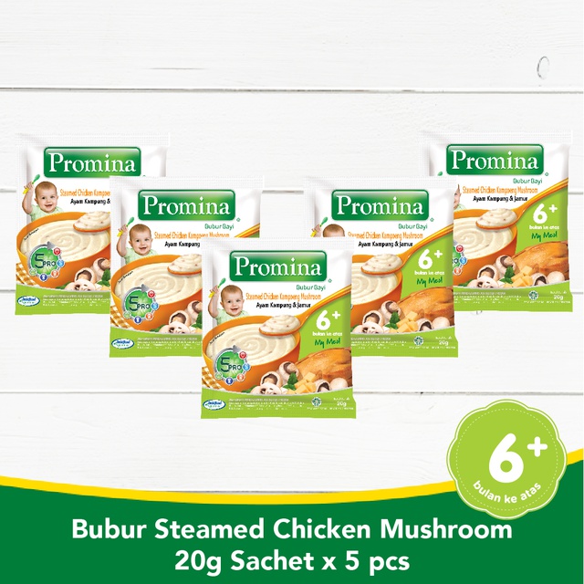 Promina BC Steam Chicken Mushroom Sachet 20 g x 5 pcs ...