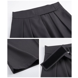 [chaoo.id]Celana Velcro Baru High Waist celana kulot korean style  /straight-leg wide-leg/celana panjang wanita celana bahan