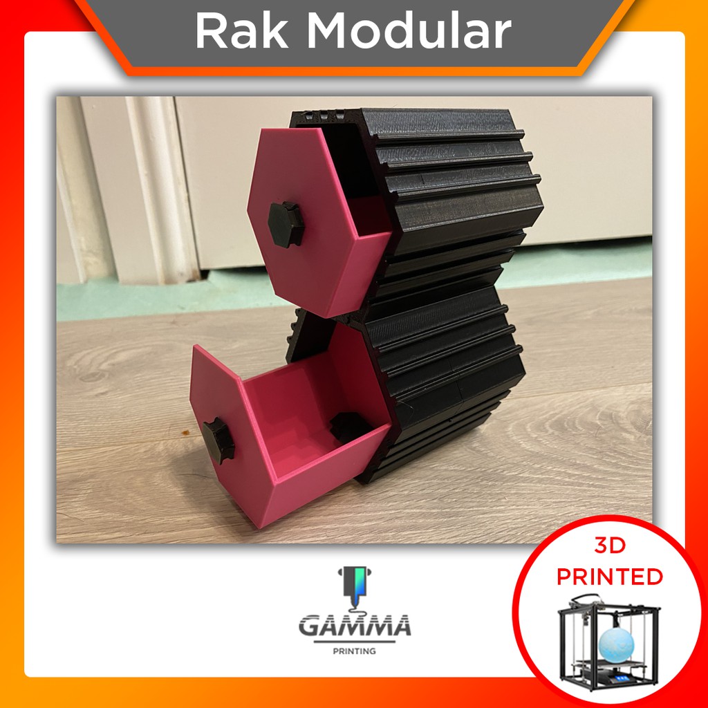 Rak Laci Modular Bongkar Pasang / Drawer Custom / 3D Print