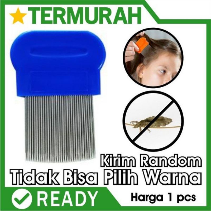 Sisir Kutu BESi Serit Telur anti ketombe logam rapat stainless