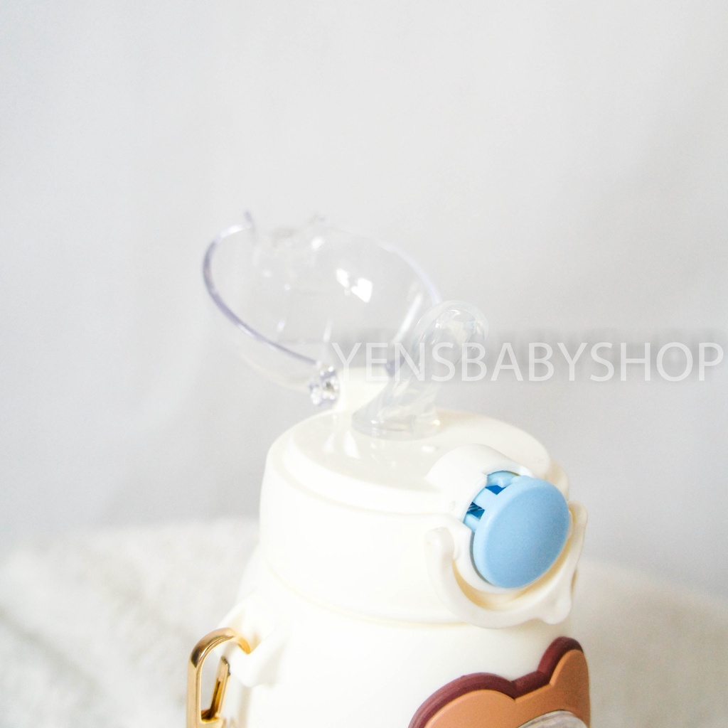 Strap Drink Bottle 720ml - Botol Minum Anak Tali Dan Sedotan L9015