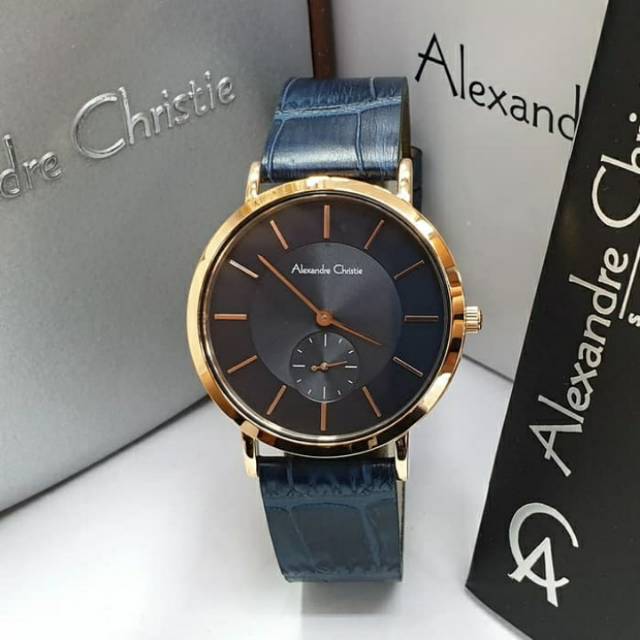 Alexanxre Christie 8575 wanita Blue Rosegold