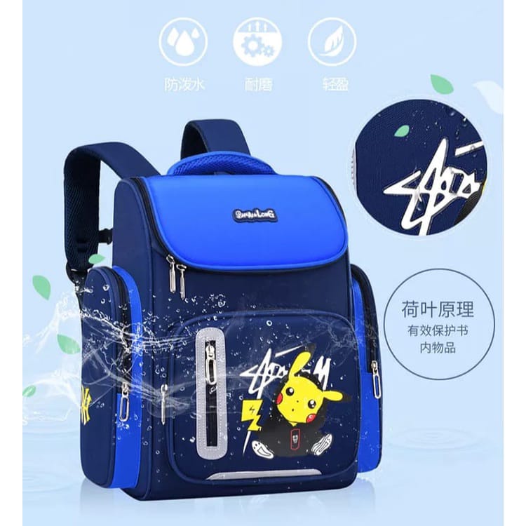 ATM67 - tas anak laki laki SD TK ransel anak pokemon tas gendong anak cowok SD ransel sekolah SD cowok backpack anak sekolah