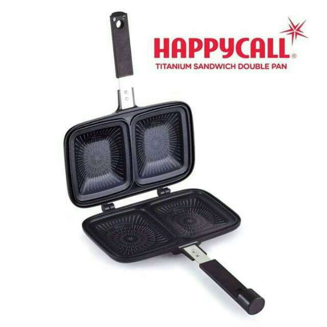 Alat Bikin Sandwich Happycall Titanium Sandwich Double Pan / Sandwich Maker Happycall Ori