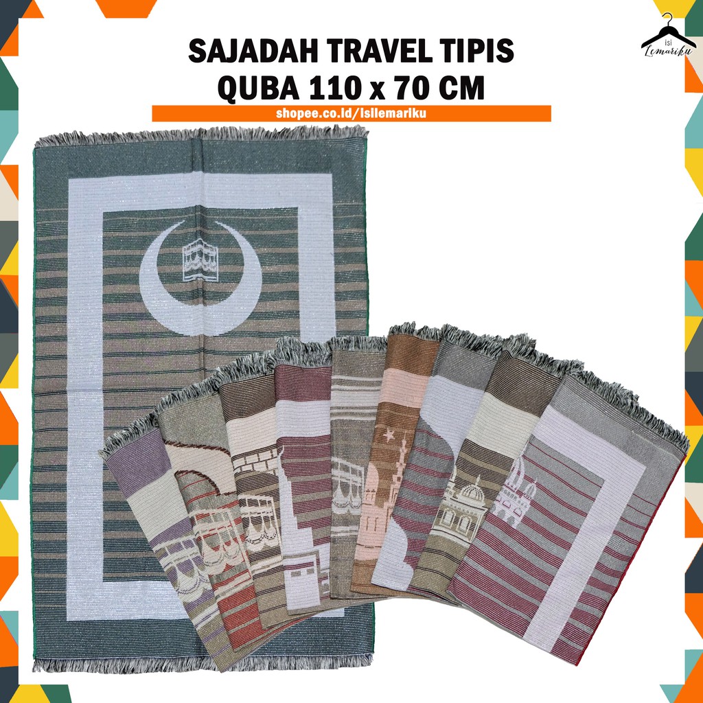 Sajadah Besar Turkey murah oleh2 haji atau travel 65 x 105 CM (Quba)