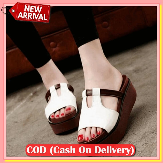 Wedges Wanita Import Wedges Pesta Wejes Perempuan Sandal Premium Wajes Wanita Elegan Sandal Wages Te