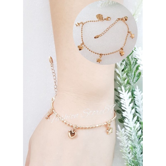 Gelang Xuping merk Xuping Love kombinasi bintang Fashion bestquality bestseller import antikarat