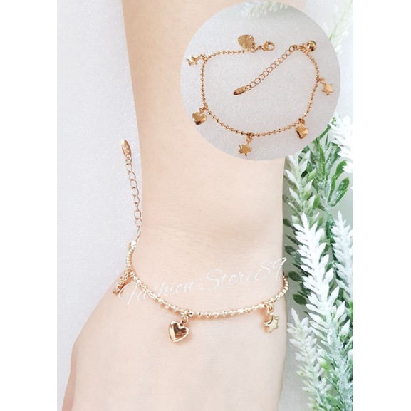 Gelang Xuping merk Xuping Love kombinasi bintang Fashion bestquality bestseller import antikarat