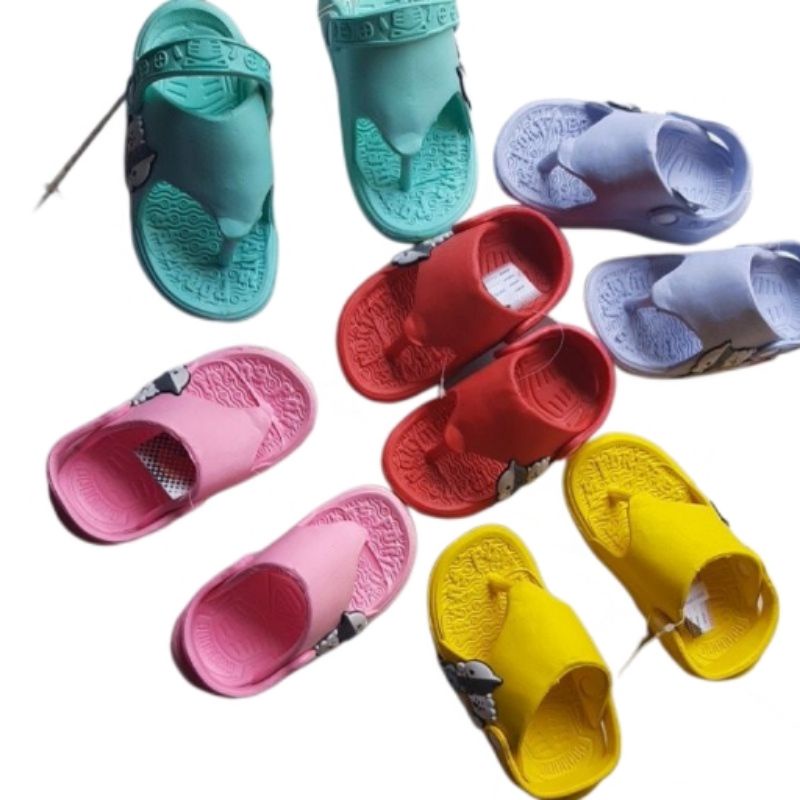 sandal karet jepit anak tali belakang