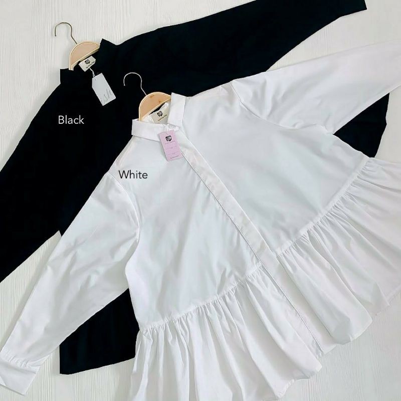 Mina Top Black and White by Iymel Says Hijab ISH