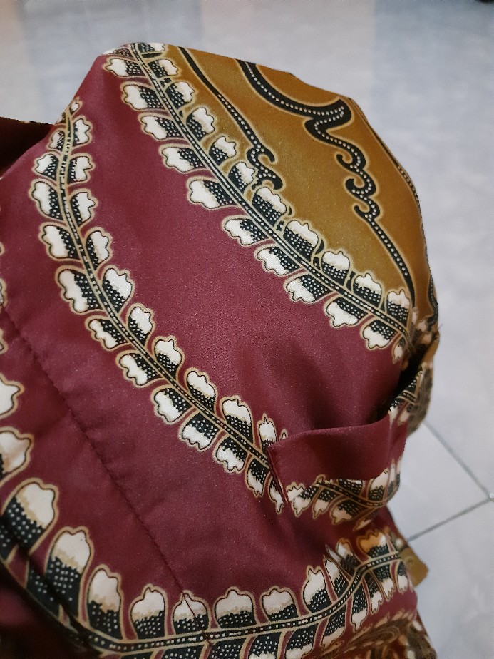 Kemeja Batik Semi Sutra Pria Silky Kombinasi Furing Istimewa Full Body Recommended