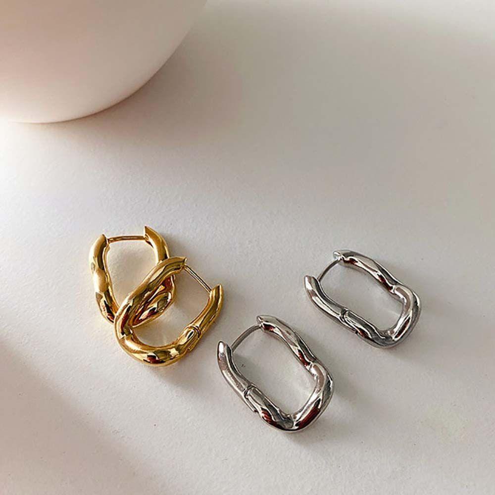 Mxbeauty Ear Buckle Punk Aksesoris Telinga Pria Wanita Tembaga Gadis Women Stud Earrings