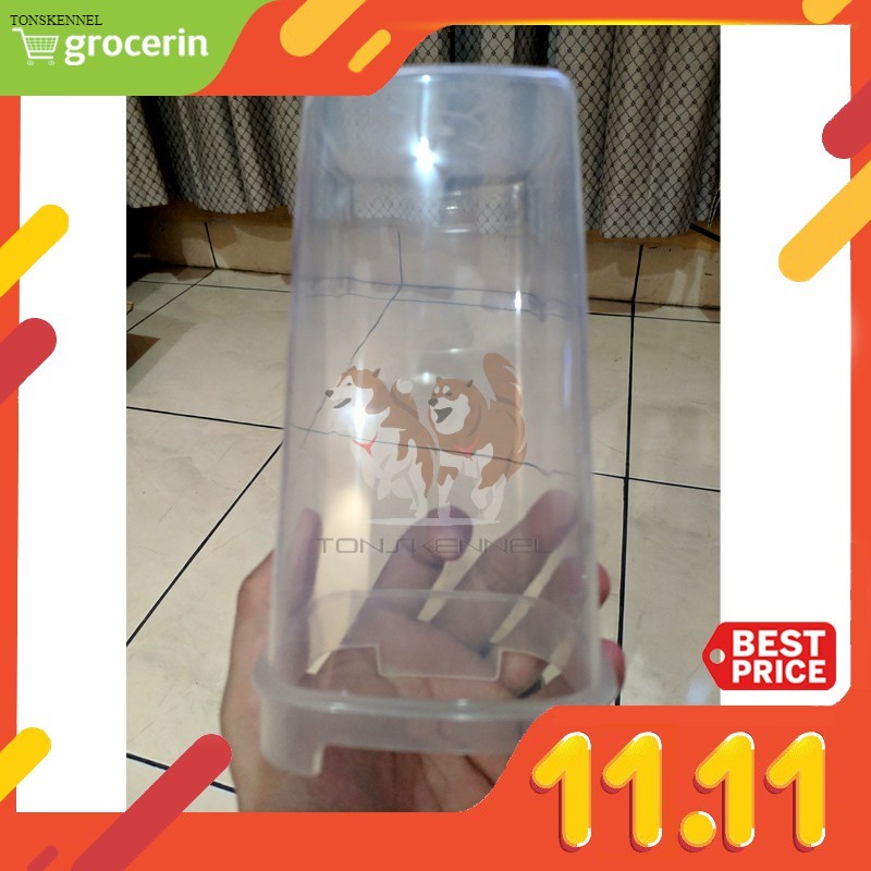 Pet Bowl Dispenser kucing 650ml anjing tempat makanan minuman kucing anjing hewan CIG AUTO PET FEEDER TEMPAT MAKAN