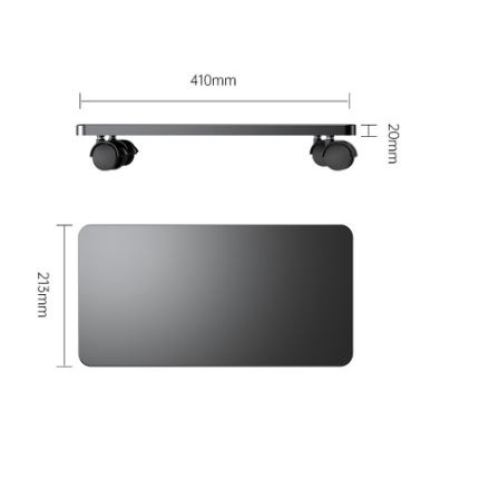 Computer Host mainframe Bracket Orico secc steel with Wheel Cpb6 cpb-6 - Trolley alas cpu pc komputer