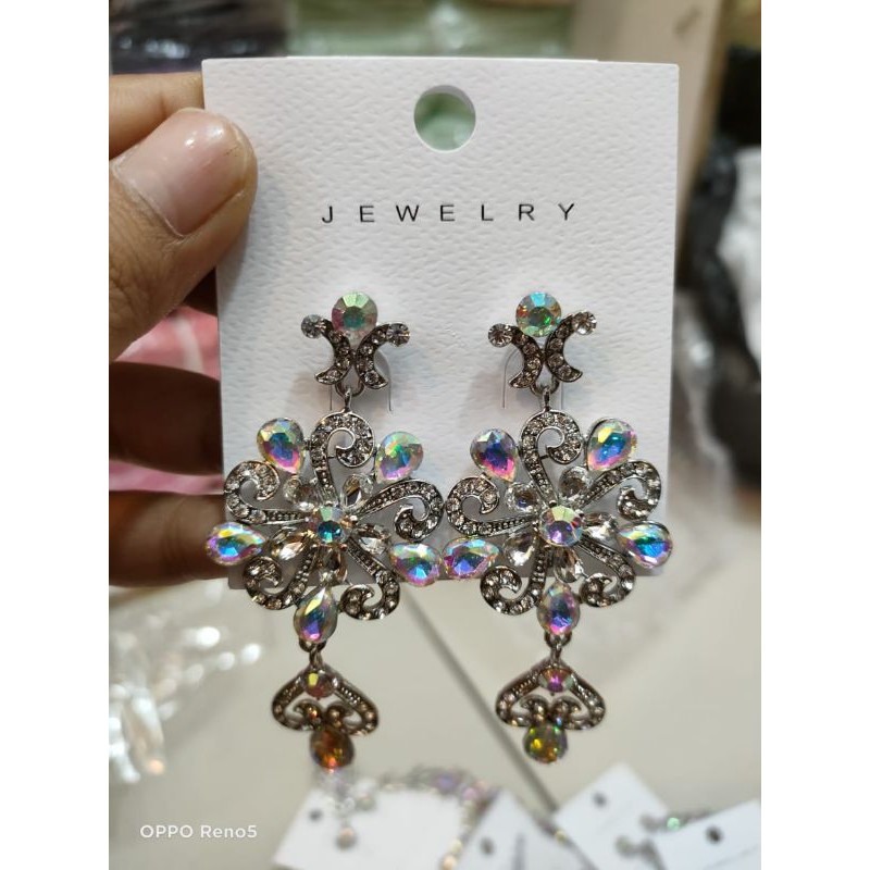 BARU  SEPASANG ANTING PENGANTEN WANITA/ ANTING PENGANTIN ANTING GLAMOUR ANTING KOREA