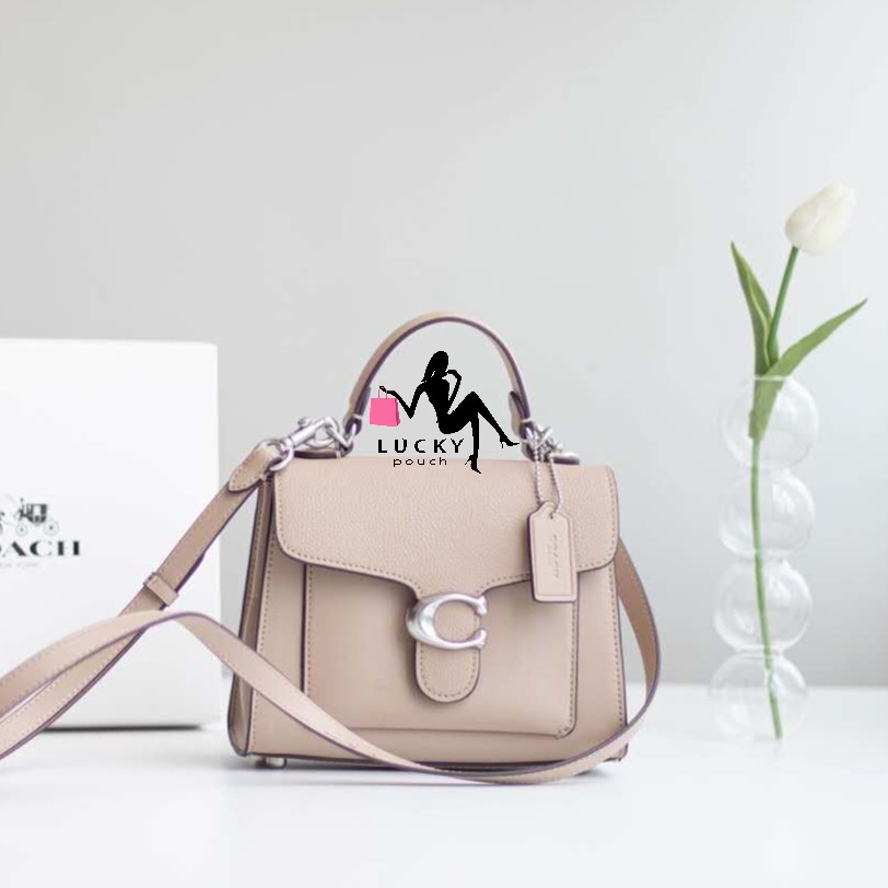 Coach Tabby Top Handle 20 In Taupe
