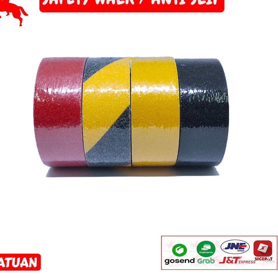 

PROMO 9.9 YEAR SALE Lakban Lantai Anti Slip Ksatria Tape Isolasi Tape Safety Walk Anti Licin Tape Ukuran 50MM X 5M .,.,
