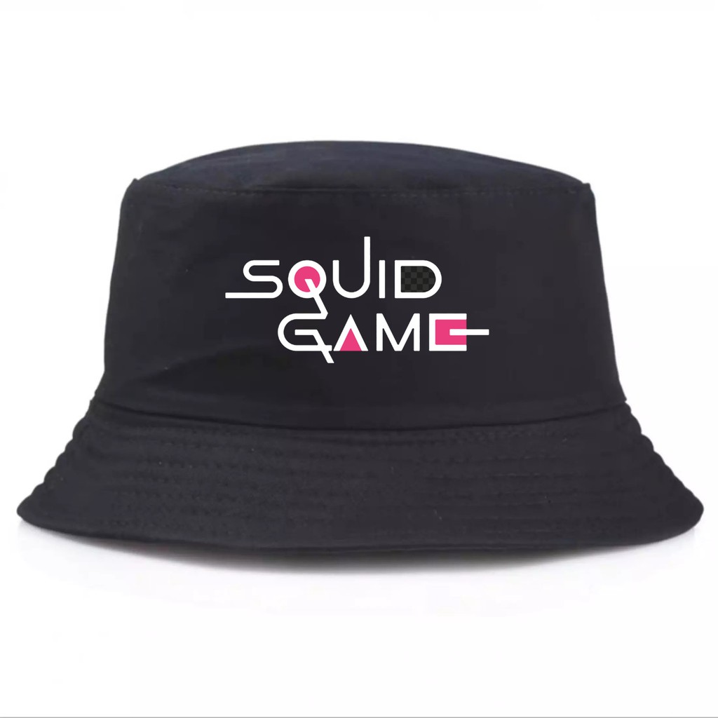 Topi Bucket Dewasa Bulak Balik Sablon  Huruf Korea
