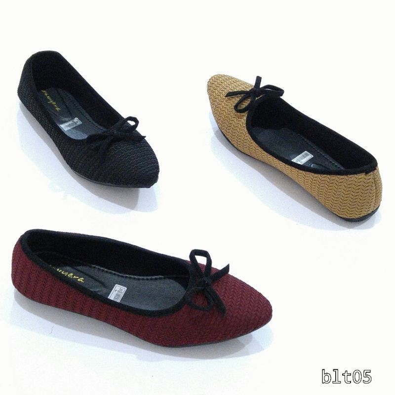 BORNEO BLT09 XAVYERA SEPATU PITA FLAT FLATSHOES BAHAM KANVAS PITA