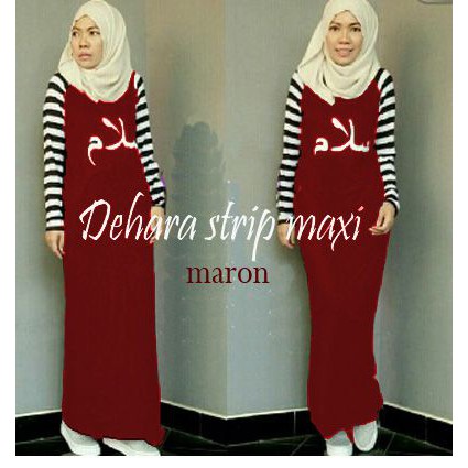 DEHARA STRIP MAROON