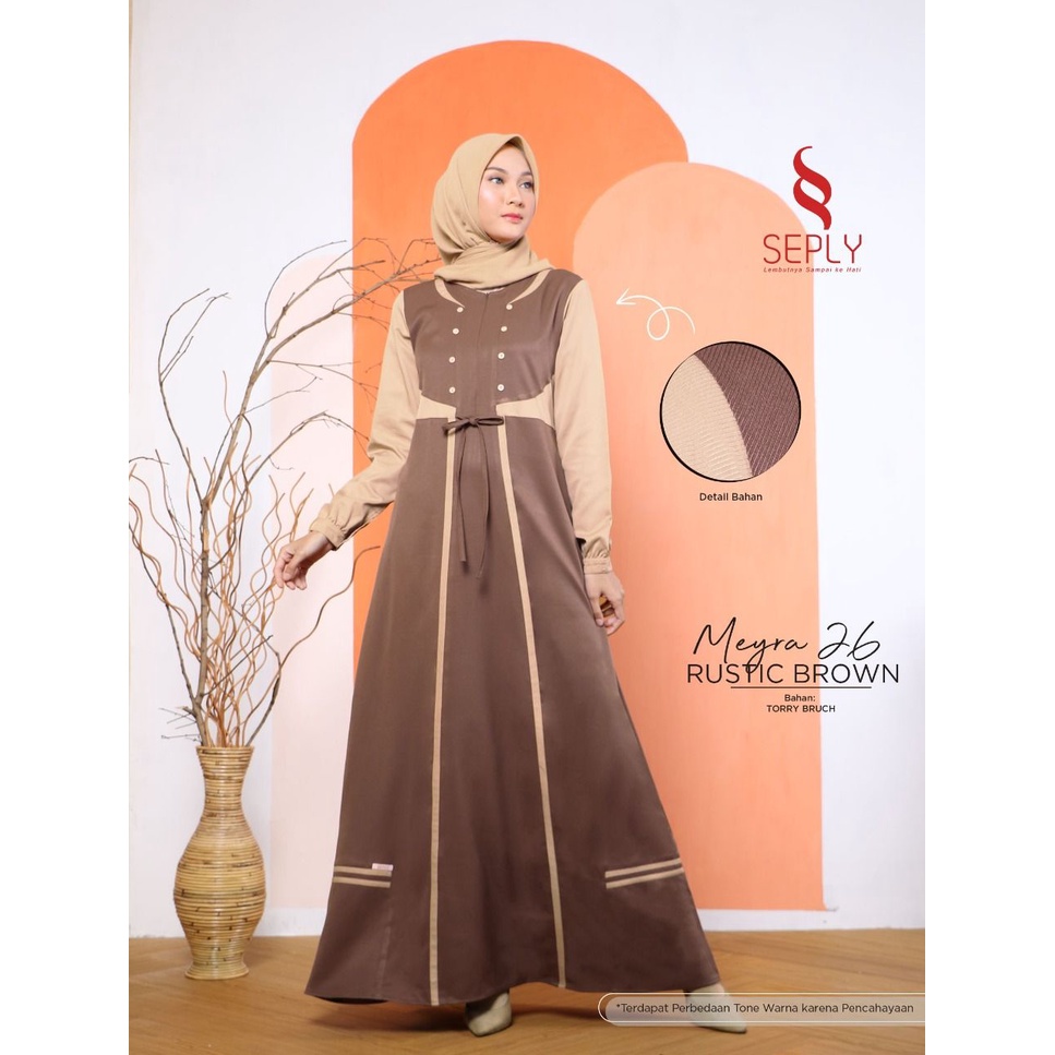GAMIS TERBARU 2021 SEPLY MEYRA 26 RUSTUC BROWN