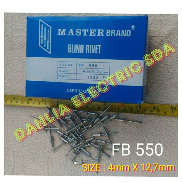 Alat Tang PAKU RIVET FB550  4mmX12 7mm untuk 45 pcs