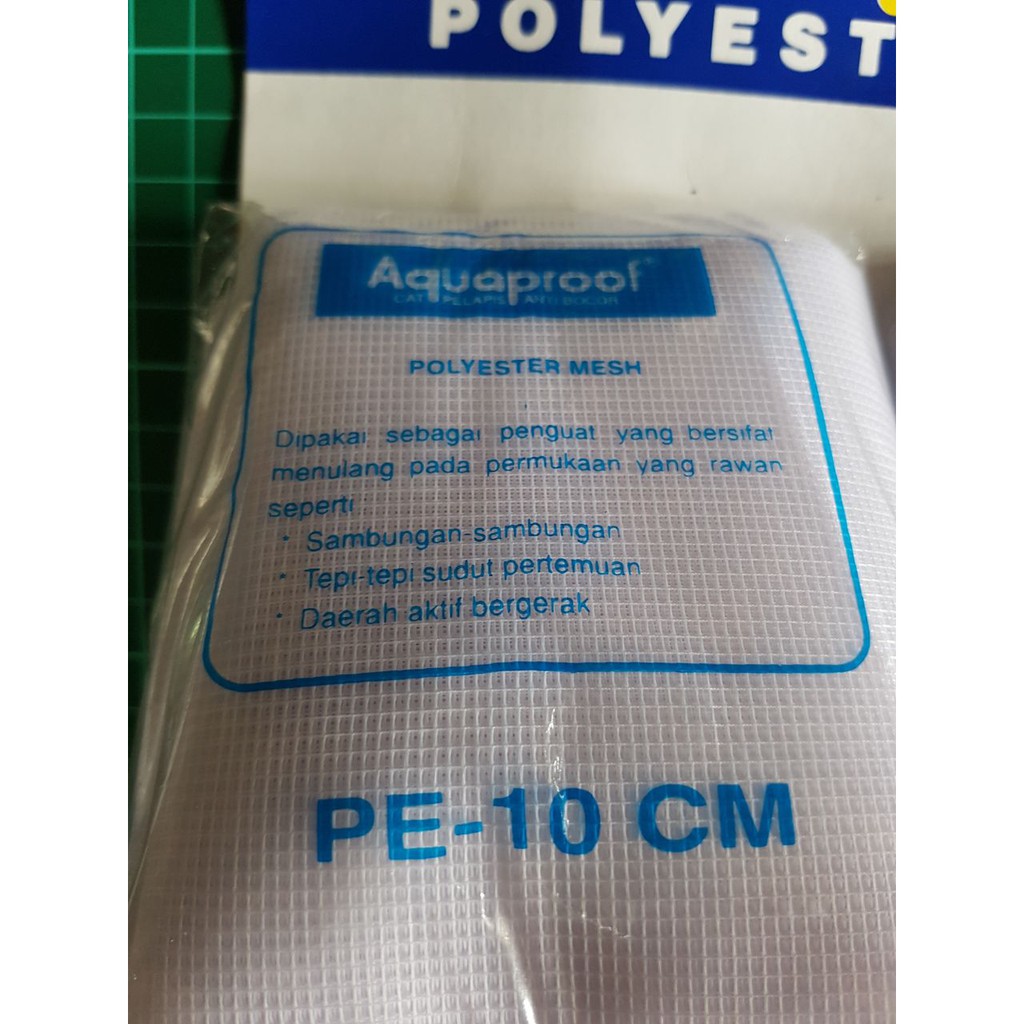 Polyester Mesh Serat Fiber Untuk Pelapis Anti Bocor Lebar 10 cm