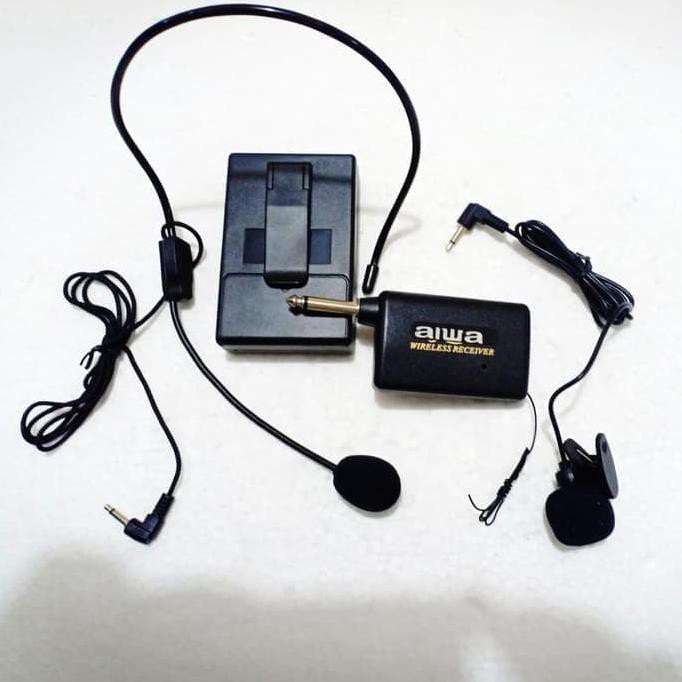 mic jepit wireless aiwa clip on microphone wireless