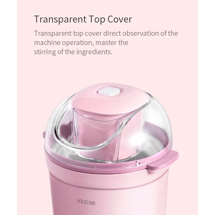 Mesin Pembuat Es Krim Elektrik Otomatis 0.8l / 12w