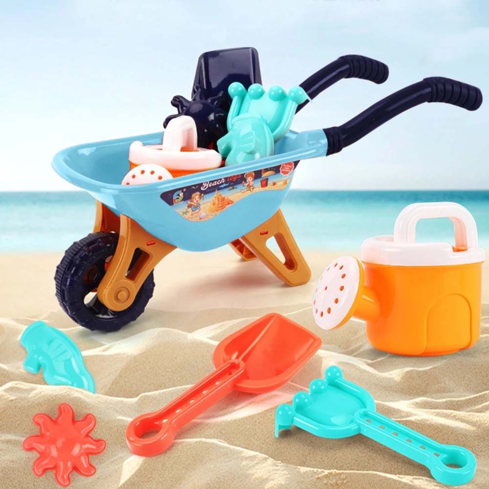 Lanfy Set Mainan Edukasi Anak Model Troli Pasir Multi Warna Untuk Pantai / Outdoor / Musim Panas