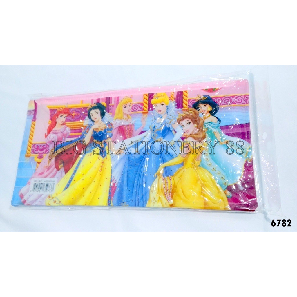 Kotak Pensil / Tempat Pensil Sleting PVC Disney