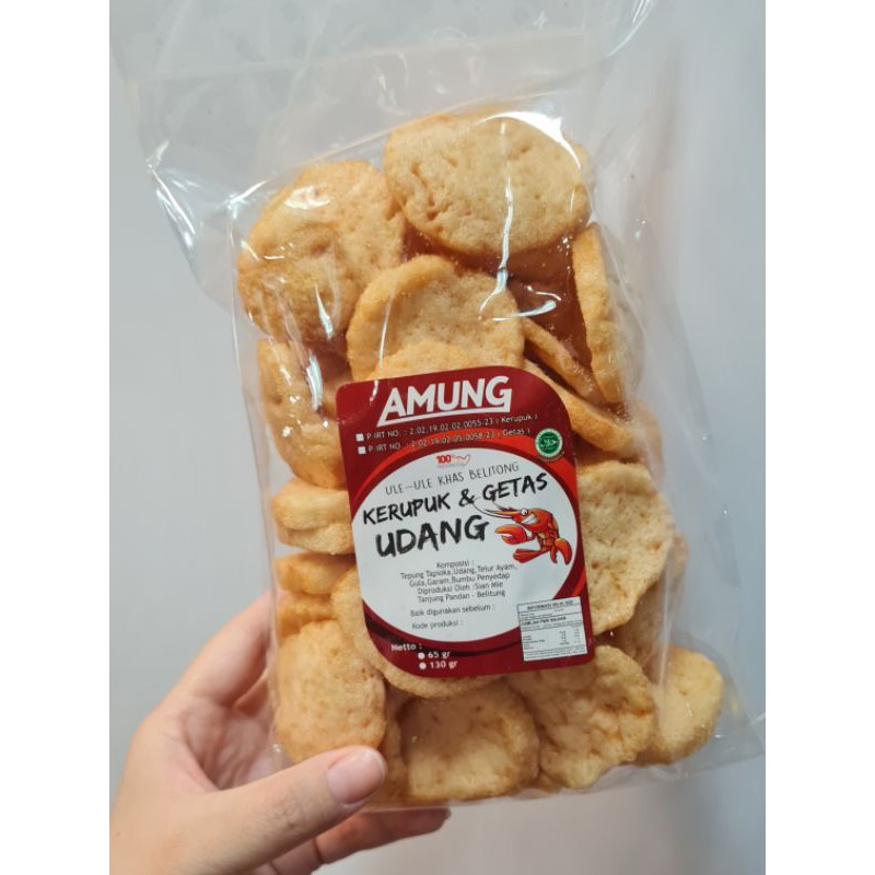 

Kerupuk Amung Kerupuk Udang Koin Besar Oleh Oleh Khas Belitung