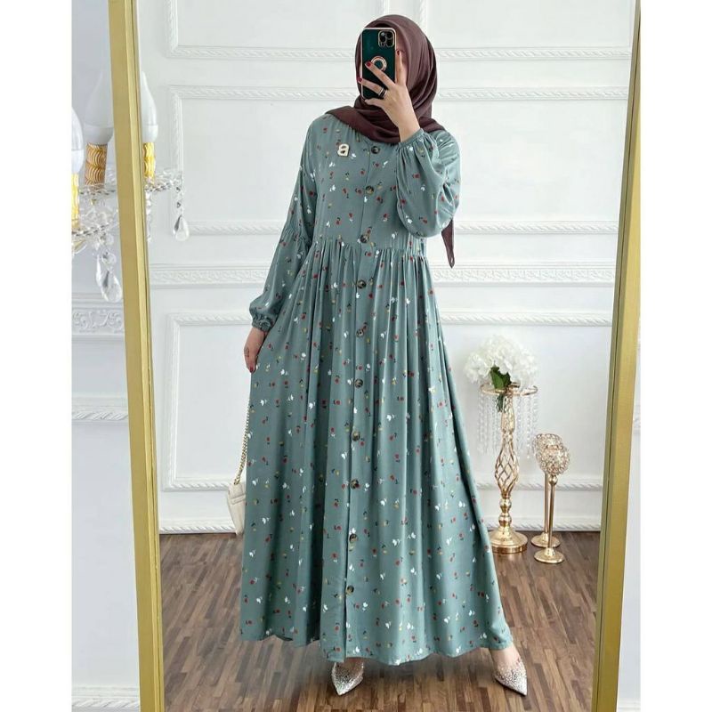 Gamis Jumbo / Dress Muslim wanita / Maxy dress muslim / Gamis Wanita busui friendly-Dress disy