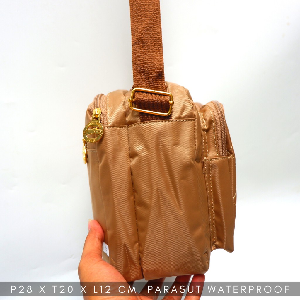 [Produk UKM SEMARANG] Tas Selempang parasut waterproof murah Simple banyak ruang model Simple