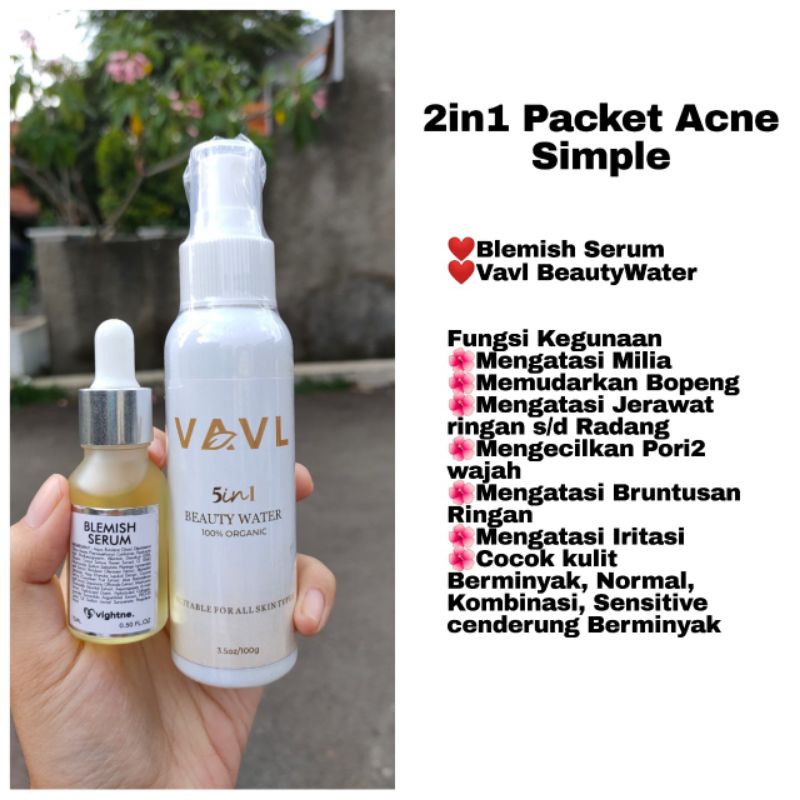 ACNE SIMPLE ( BLEMISH SERUM + SPRAY VAVL ORI)