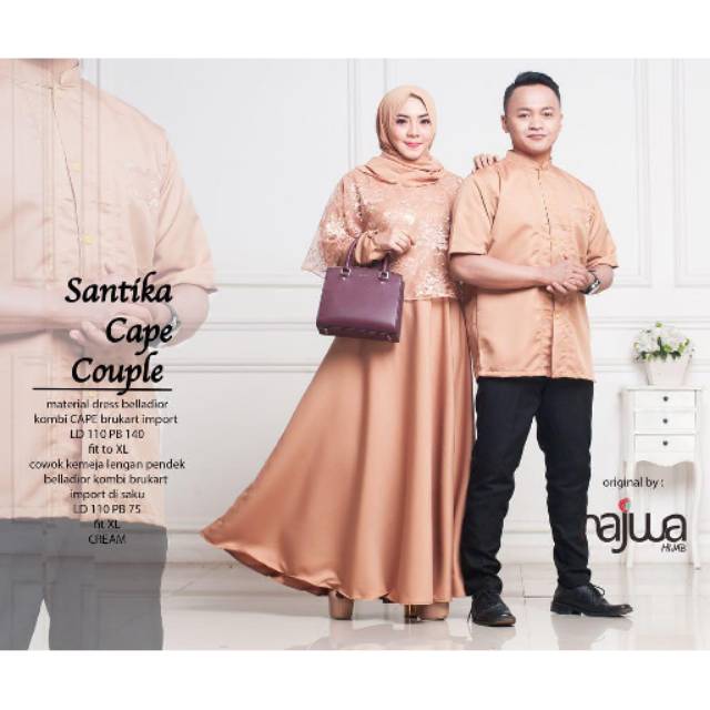 GAMIS MAXI BRUKAT CAPE COUPLE SANTIKA ORI NAJWA
