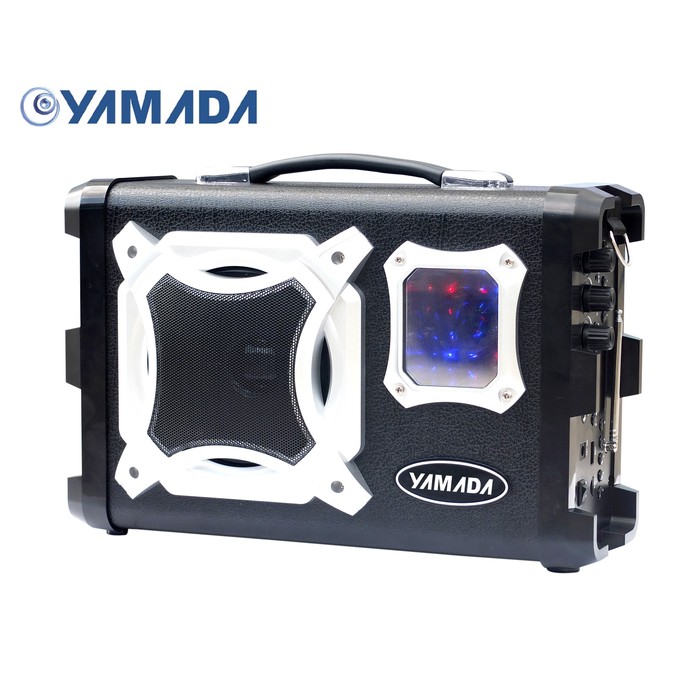 YAMADA Speaker DM-Q77 Professional Active Speaker Karaoke LCD Original - Hitam