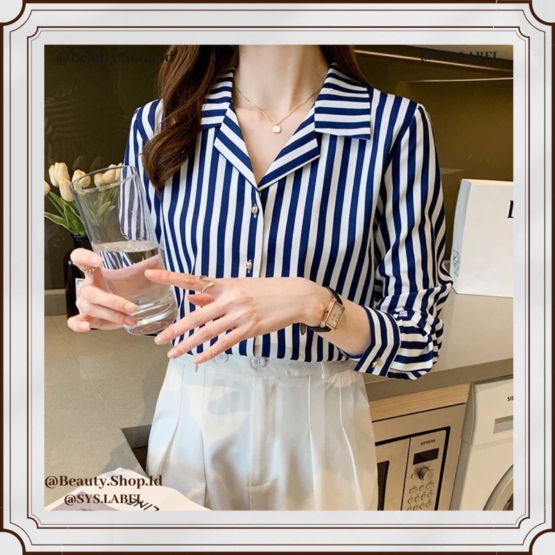 [SYS.LABEL] Mille Shirt - Kemeja Salur C1