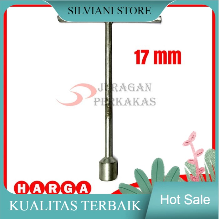 CUCI GUDANG KUNCI SOK T 17 MM CHROME SOCK SOCKET SHOCK WRENCH 17MM