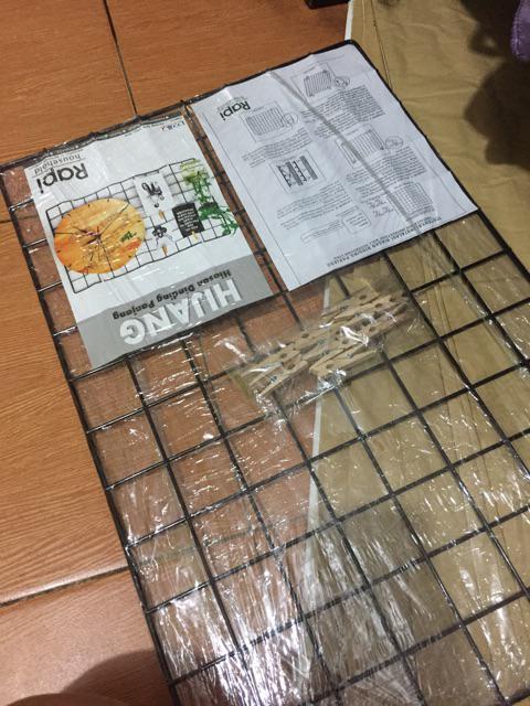 [as] Grid Mesh Wire 35x52 / Hijang / Hiasan Dinding Persegi Panjang