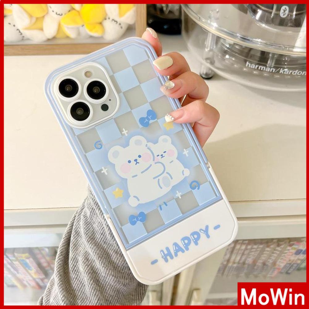 iPhone Case Acrylic Invisible Folding Stand Silicone Soft Case Shockproof Camera Cover Rabbit Cute Cartoon Compatible For iPhone 11 Pro Max 13 Pro Max 12 Pro Max 7Plus xr XS Max