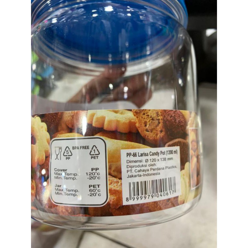 LION STAR-Toples Makanan / Kue Uk 1200 dan 1800 ml