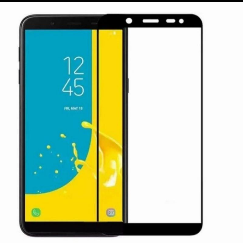 Samsung J6 2018 J8 2018 tempered glass anti gores kaca full lcd