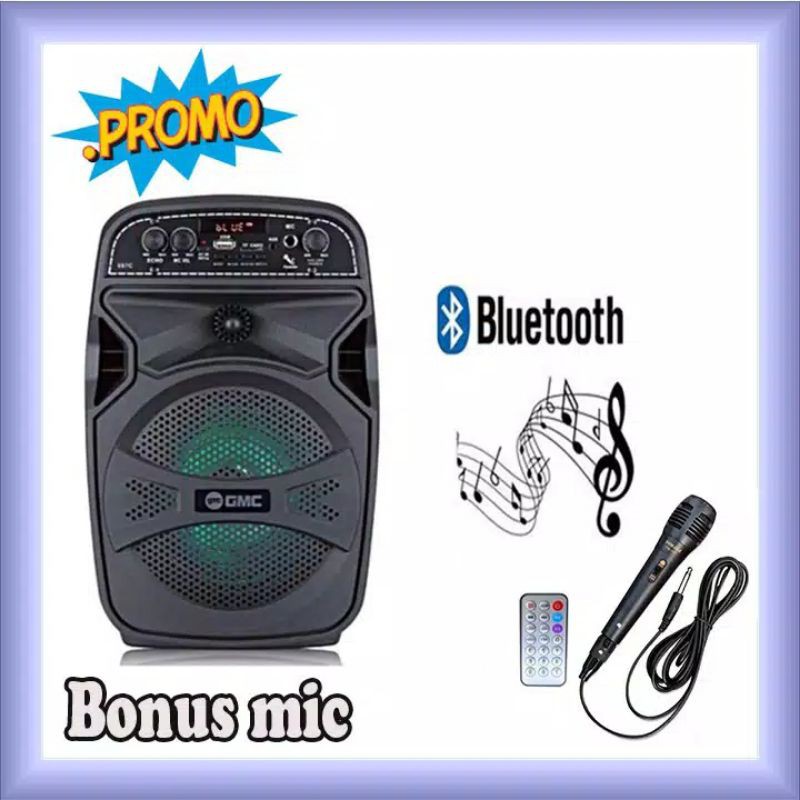 Speaker gmc 897c karaoke plus mic
