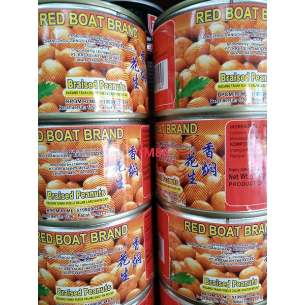 

KACANG TANAH KUKUS DALAM LARUTAN KECAP/BRAISED PEANUTS REB BOAT BRAND