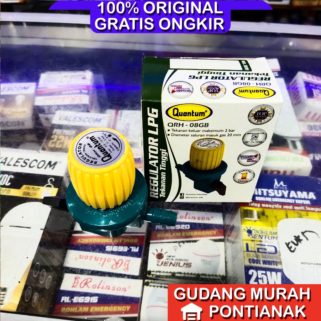 Regulator Quantum Tekanan Tinggi High Pressure QRH 08 GB tanpa meter