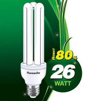 Lampu Hannochs PLC 2U, 3U ( Lampu Hemat Energi)