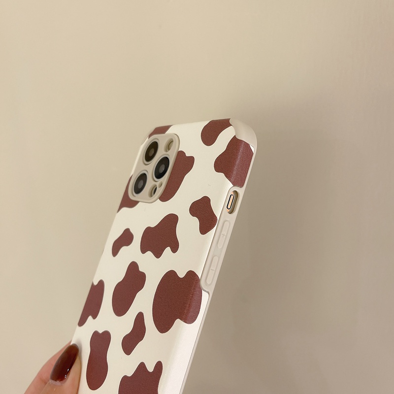 Fashion！Cow &amp; Zebra Pattern Soft Case iP iPhone 6 6S 7 8 + Plus XS XR 11 12 13 Pro Max Brown Casing Xiaomi Redmi 9T Note 7 8 Pro