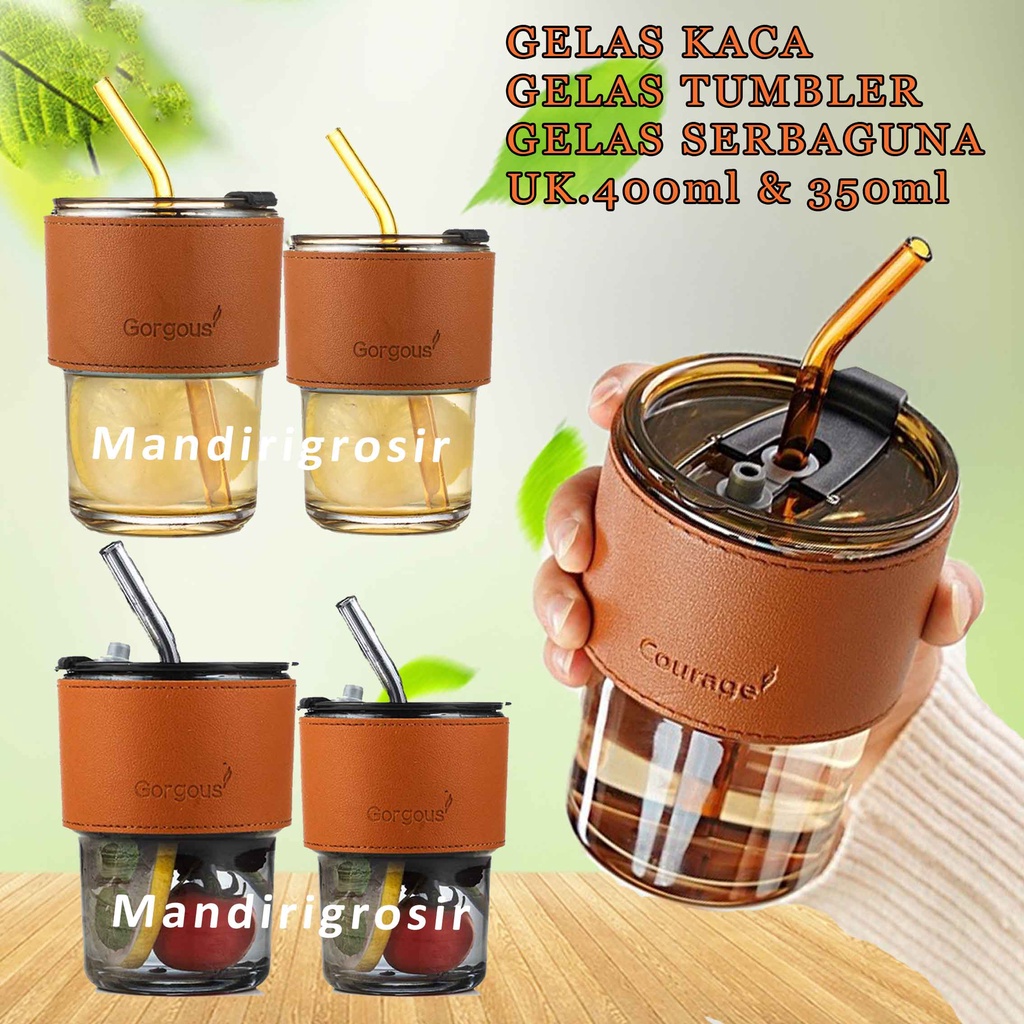 Gelas Tumbler Aesthetic * Gelas Kaca Tumbler * Gelas Serbaguna * Gelas Kaca